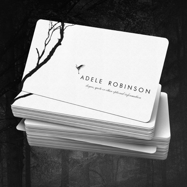 ©Bird Flying to a Tree / Zen Holistic Wellness Business Card (Creator Uploaded)