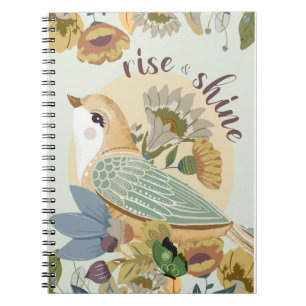 Bird Folk Art Notebook