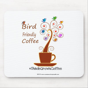 Bird Friendly Coffee Mouse Mat
