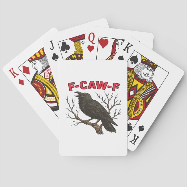 Bird - Funny Crow F-Caw-F Classic Playing Cards (Back)