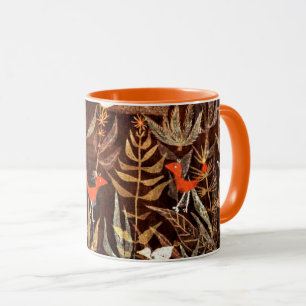 Bird Garden, colourful abstract art by Paul Klee, Mug