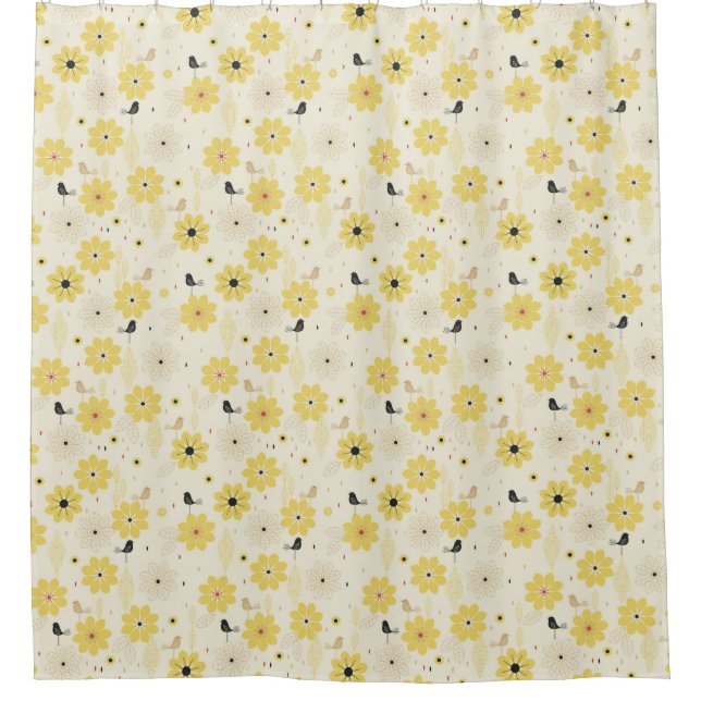 Bird Garden Shower Curtain (Front)