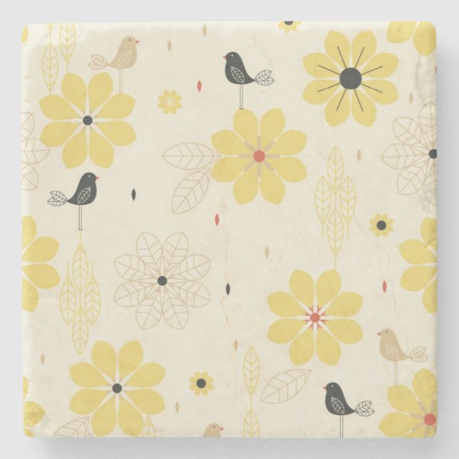 Bird Garden Stone Coaster (Front)