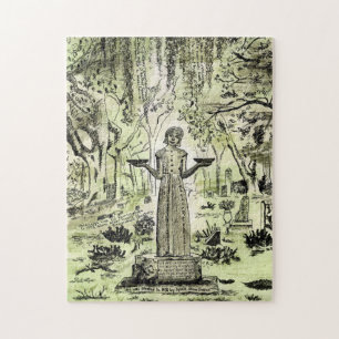 Bird Girl, Bonaventure Cemetery, Savannah, GA Jigsaw Puzzle