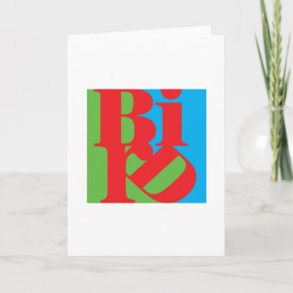 BIRD greeting card