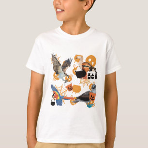 Bird Halloween Artwork Spooky Feathered Friend Ill T-Shirt