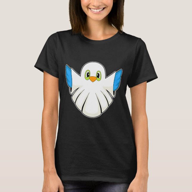 Bird Halloween Ghost T-Shirt (Front)
