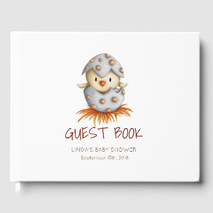 Bird hatching Baby Shower Guest Book