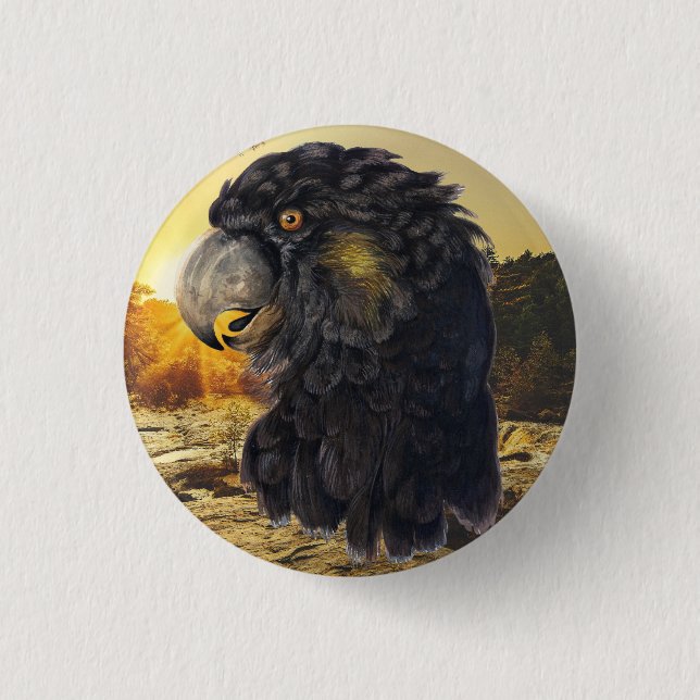 Bird Head 3 Cm Round Badge (Front)