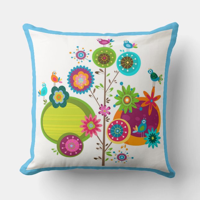 Bird Heaven Cushion (Front)