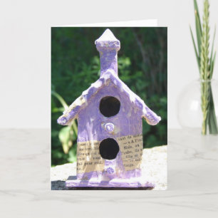 Bird House Art Card