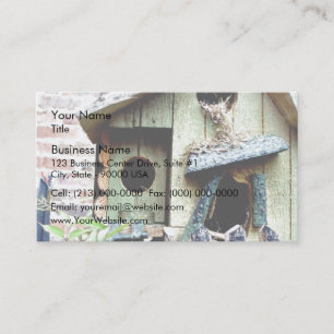 Bird house nest business card