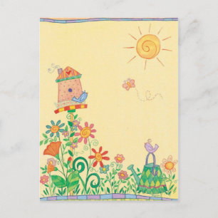 bird house postcard