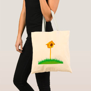 Bird House Tote Bag