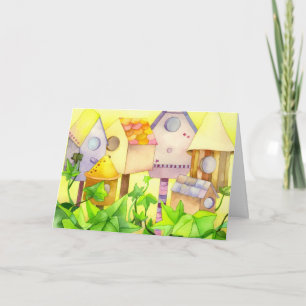 Bird Houses Change of Address Announcement Cards
