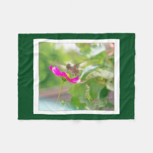 Bird Hummingbird Animal Floral Fleece Blanket
