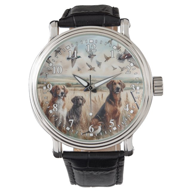 Bird Hunting Dogs Watch (Front)
