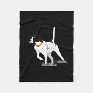 Bird Hunting For Hunter Men English Pointer Dog Gr Fleece Blanket