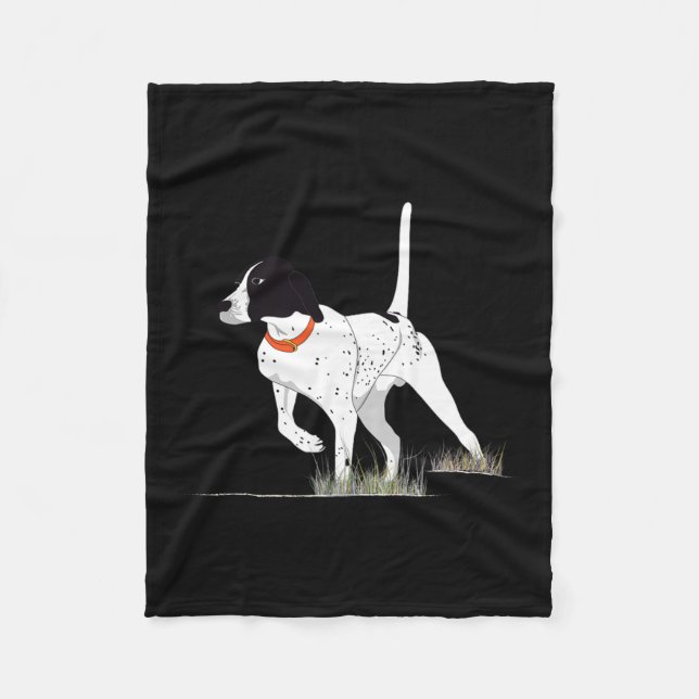 Bird Hunting For Hunter Men English Pointer Dog Gr Fleece Blanket (Front)