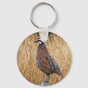 Bird Hunting Gifts, Bobwhite Quail Hunting Key Ring