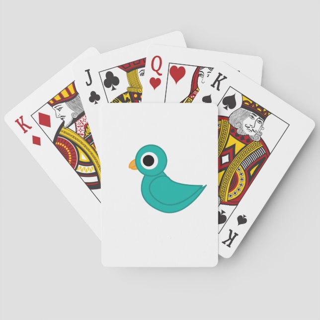Bird Illustration Playing Cards (Back)