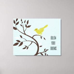 Bird in a Tree Canvas Print