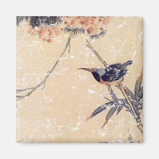 Bird in Bamboo Magnet (Front)