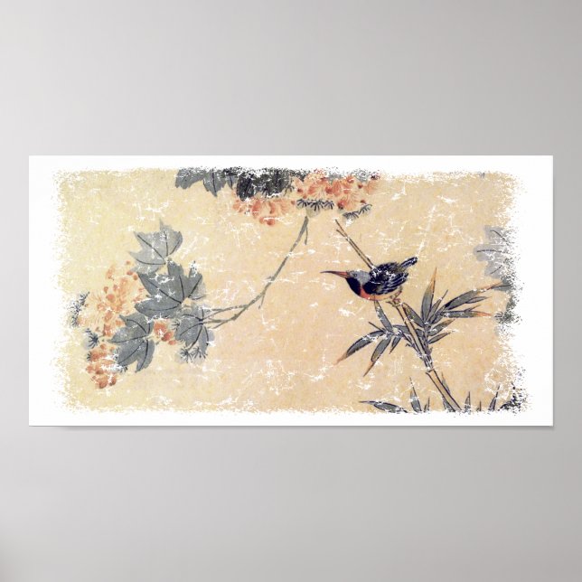 Bird in Bamboo Poster (Front)