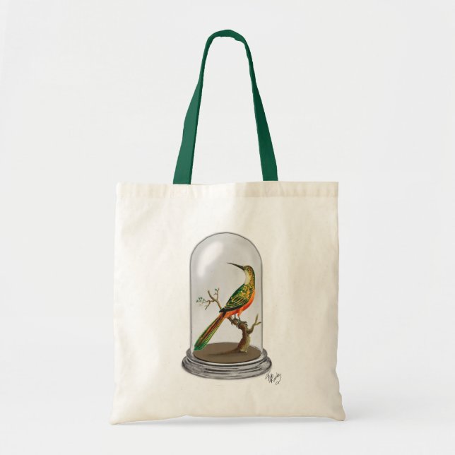 Bird In Bell Jar Tote Bag (Front)