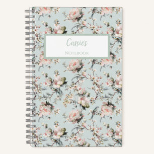 Bird in Blossom Personalized Journal Notebook