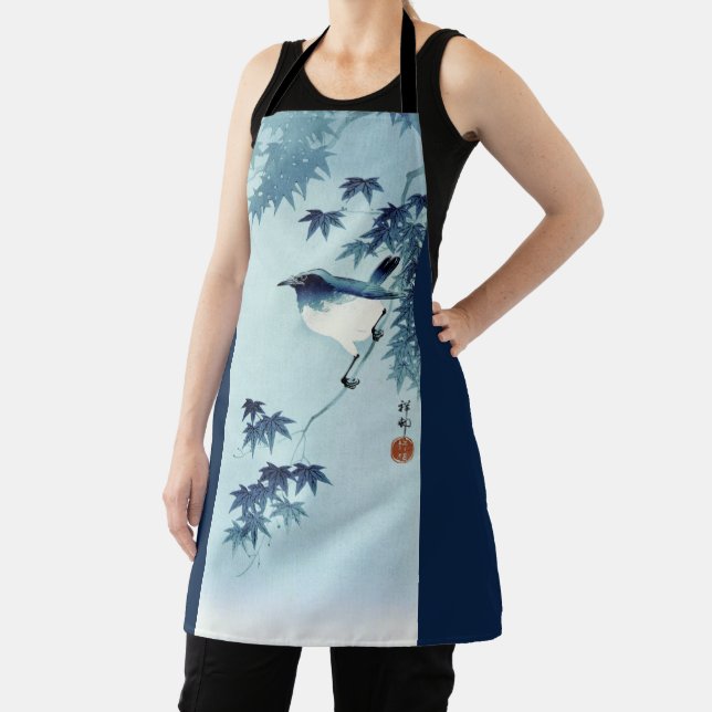 Bird in Blue, Koson, Ukiyo-e Apron (Insitu)