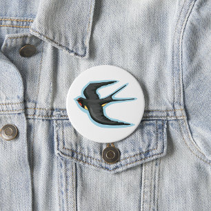 Bird In Flight 7.5 Cm Round Badge