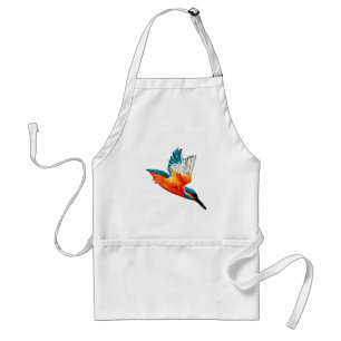 Bird in Flight Flying Kingfisher Standard Apron