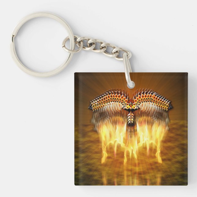 Bird in Flight Key Ring (Front)
