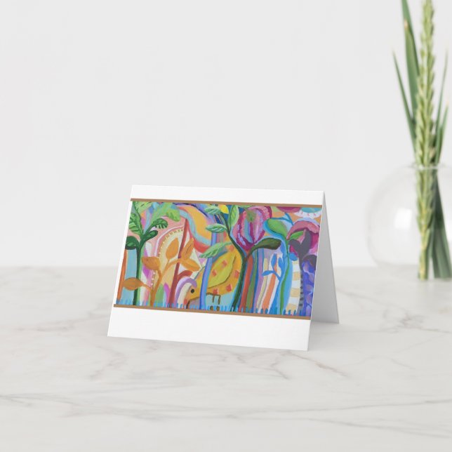 Bird in garden announcement (Front)