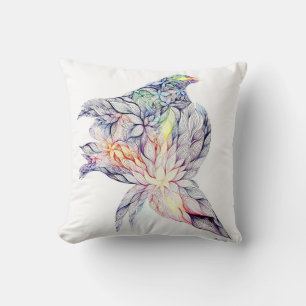 Bird in her nest cushion