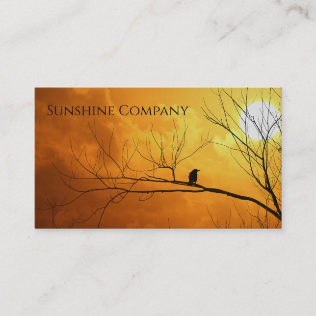 Bird In Tree Business Card (Front)