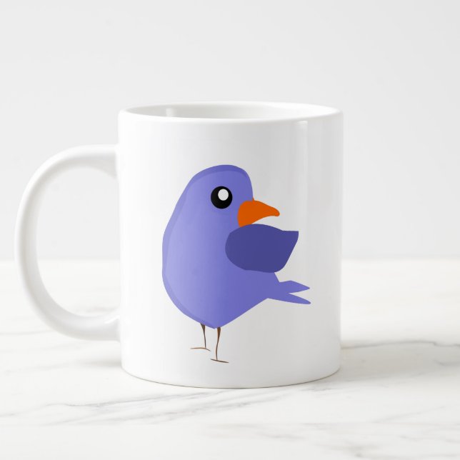 Bird Large Coffee Mug (Left)
