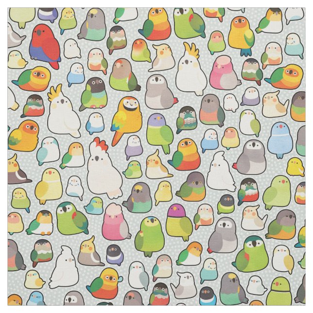Bird Loafs Fabric (Swatch)