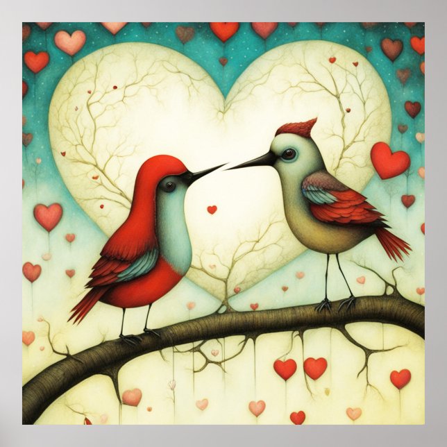 Bird Love 1 Poster (Front)