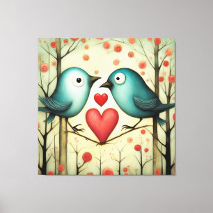 Bird Love 3 Canvas Print