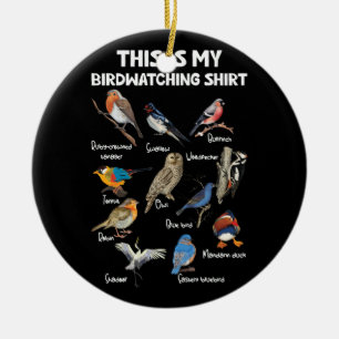 Bird Lover Birdwatcher Birder This Is My Birdwatch Ceramic Tree Decoration