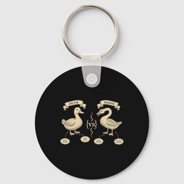 Bird Lover Cobra Chicken Animal Meme  Key Ring (Front)