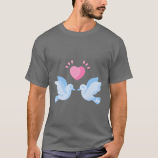 Bird lover freedom peace love retro T-Shirt