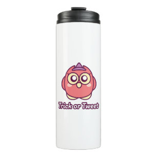 Bird Lover Halloween Cute Owl Witch Thermal Tumbler