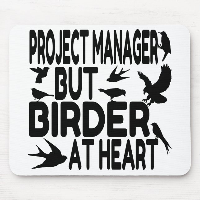 Bird Lover Project Manager Mouse Mat (Front)
