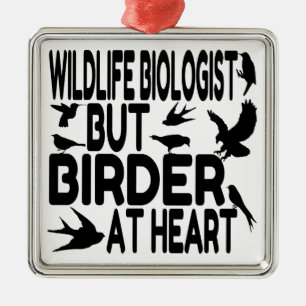 Bird Lover Wildlife Biologist Metal Tree Decoration