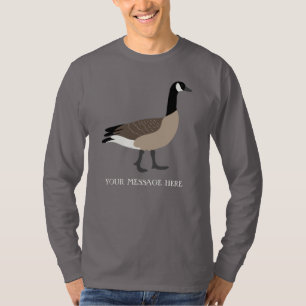 Bird Lovers Canada Goose Illustration Personalised T-Shirt
