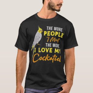 Bird Lovers I Love My Cockatiel Retro Cute Cockati T-Shirt