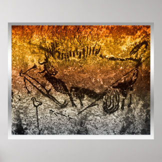 Bird-man of Lascaux Poster